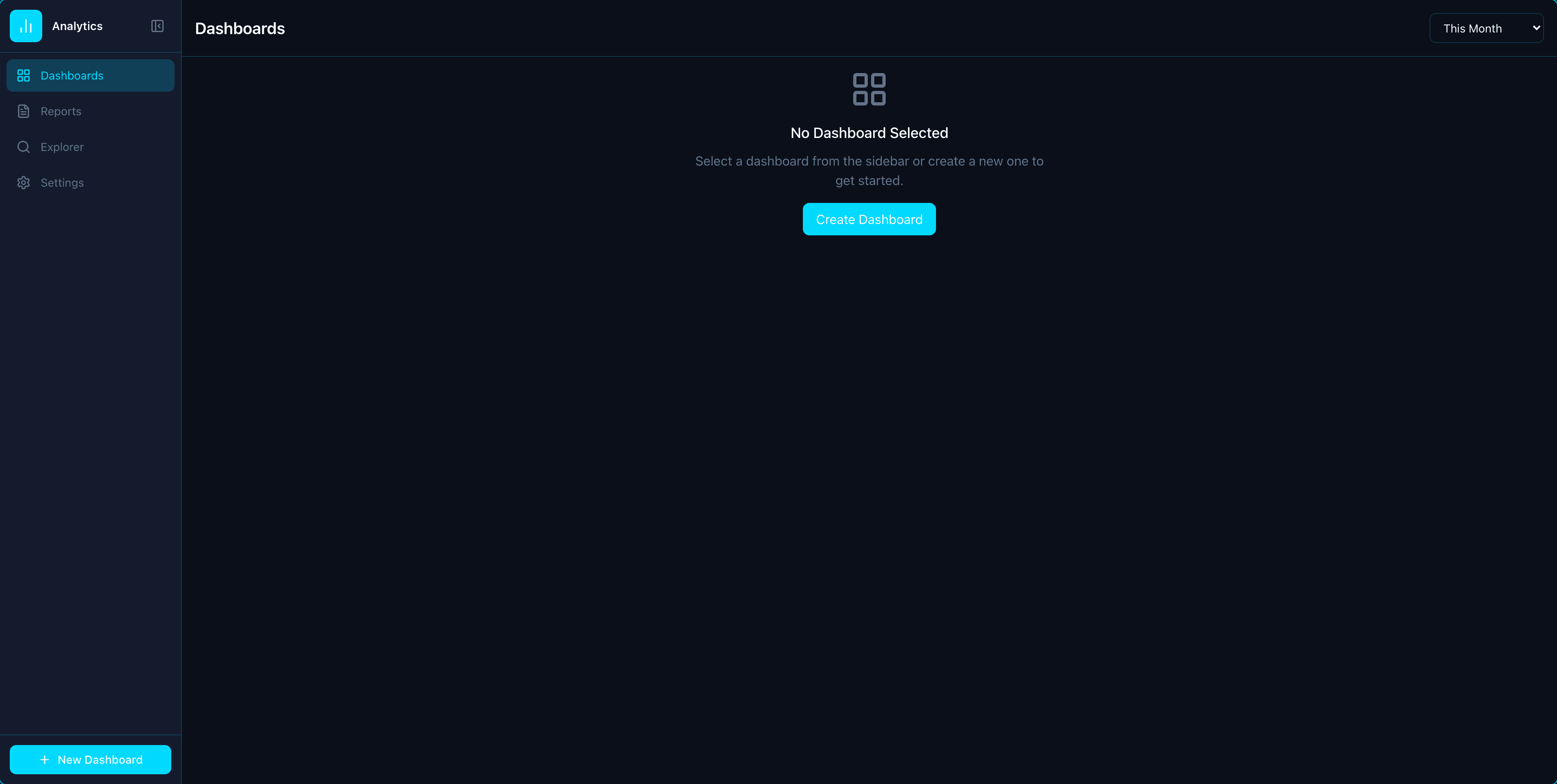 Analytics app screenshot