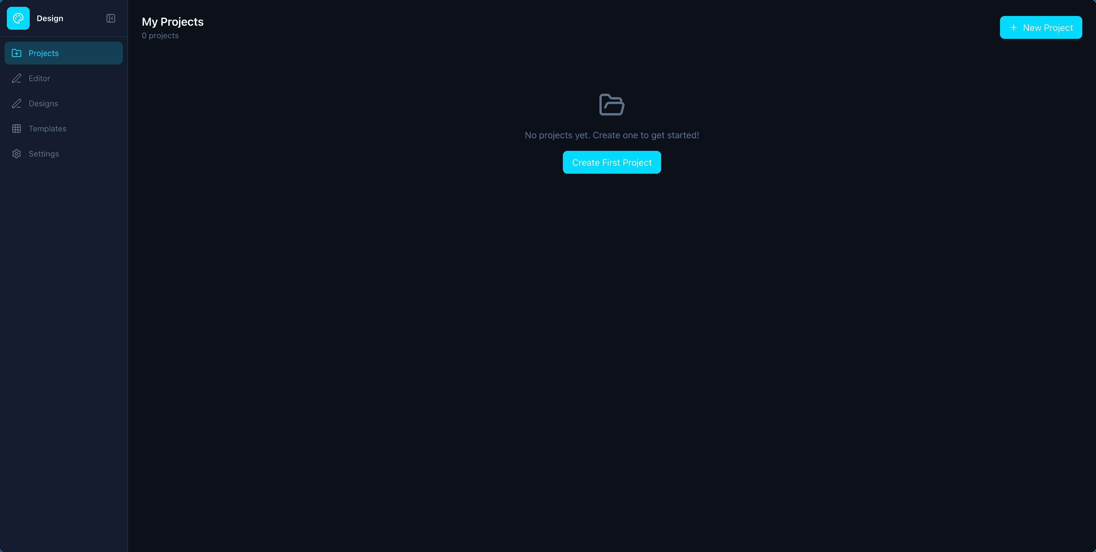 Design app screenshot