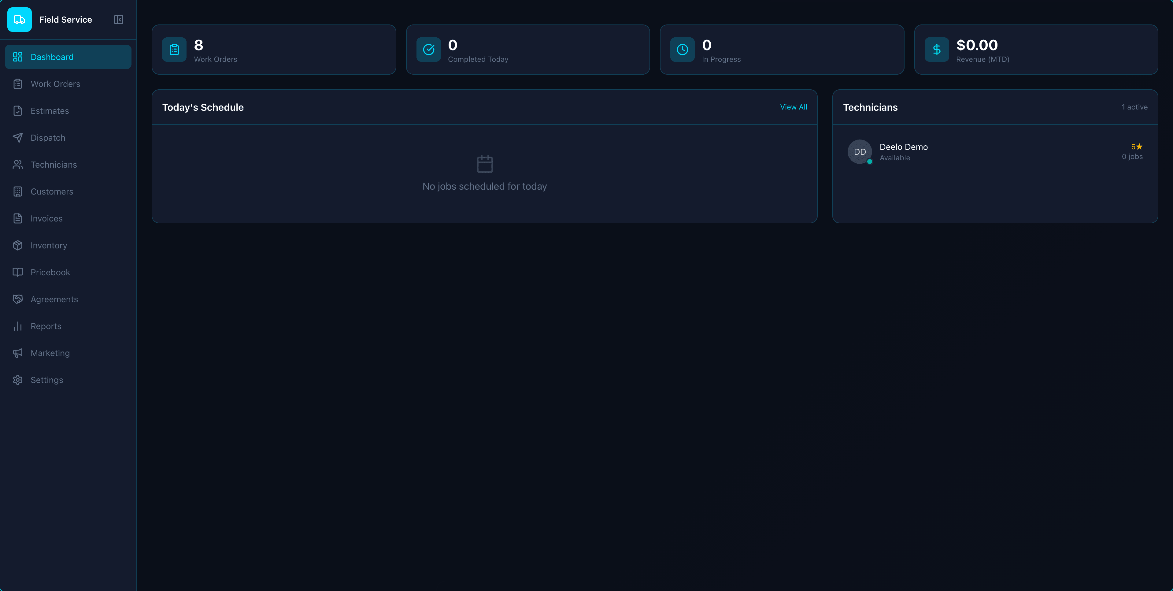 Field Service app screenshot