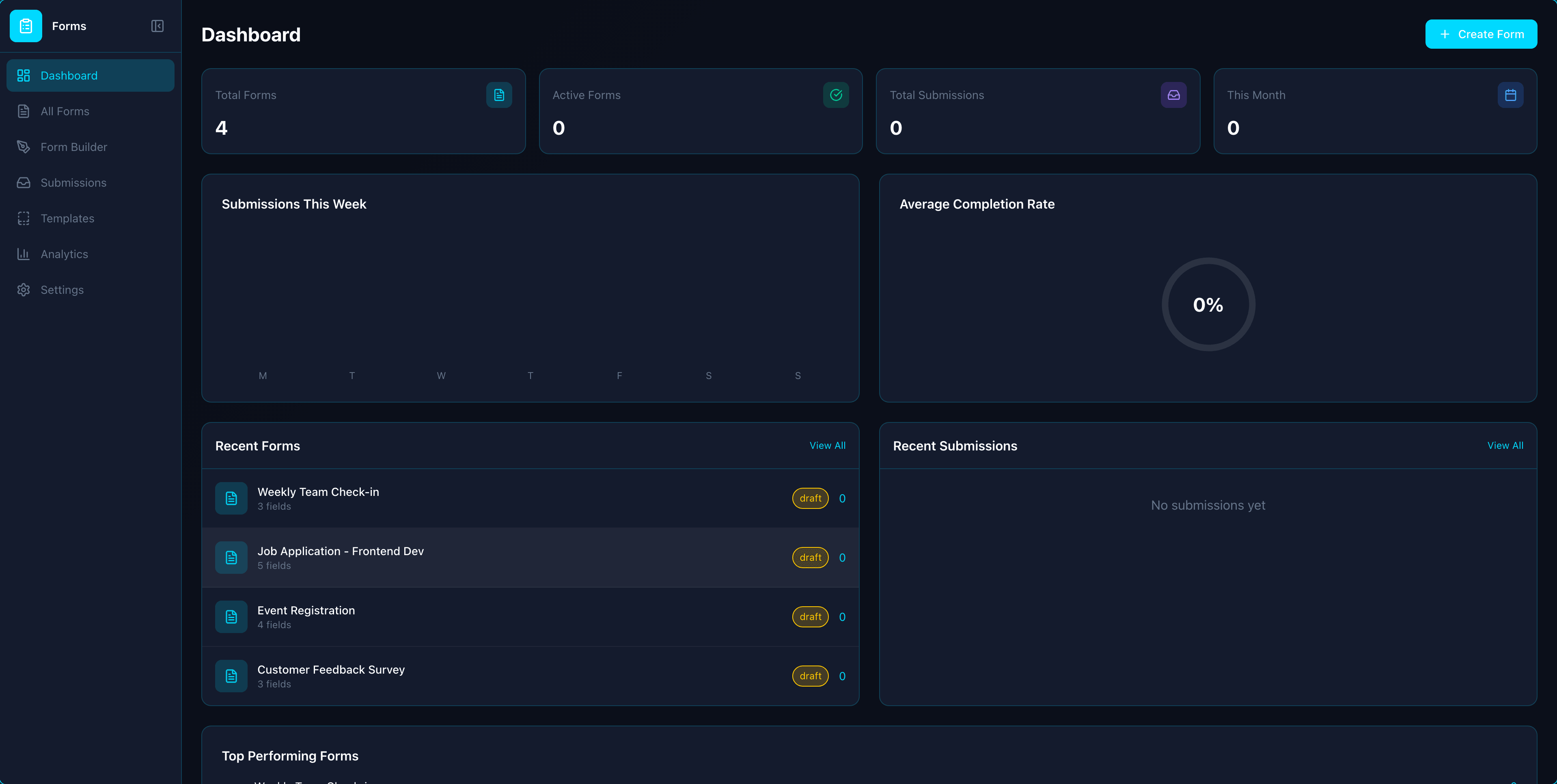 Forms app screenshot