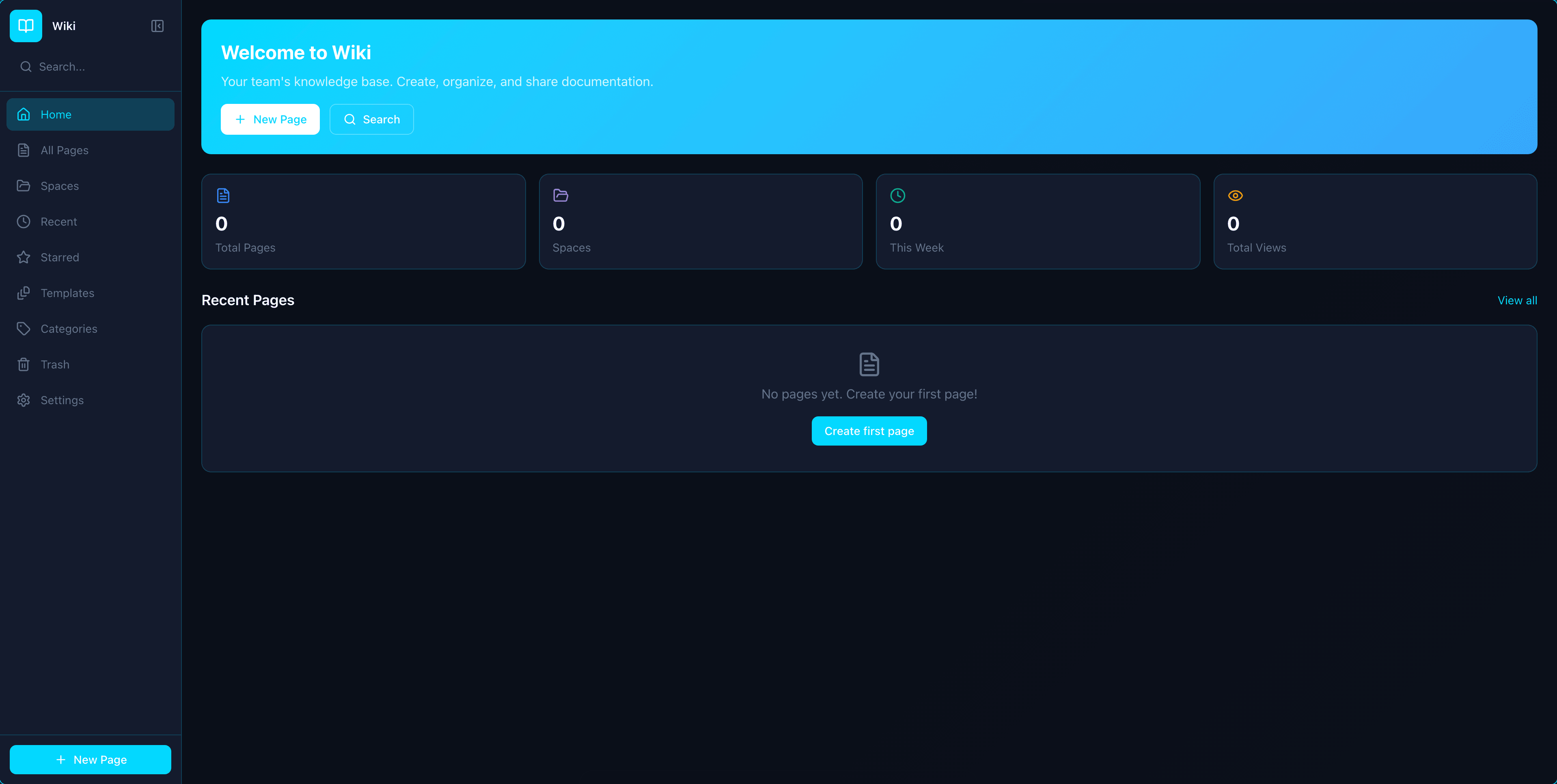 Knowledge Base app screenshot
