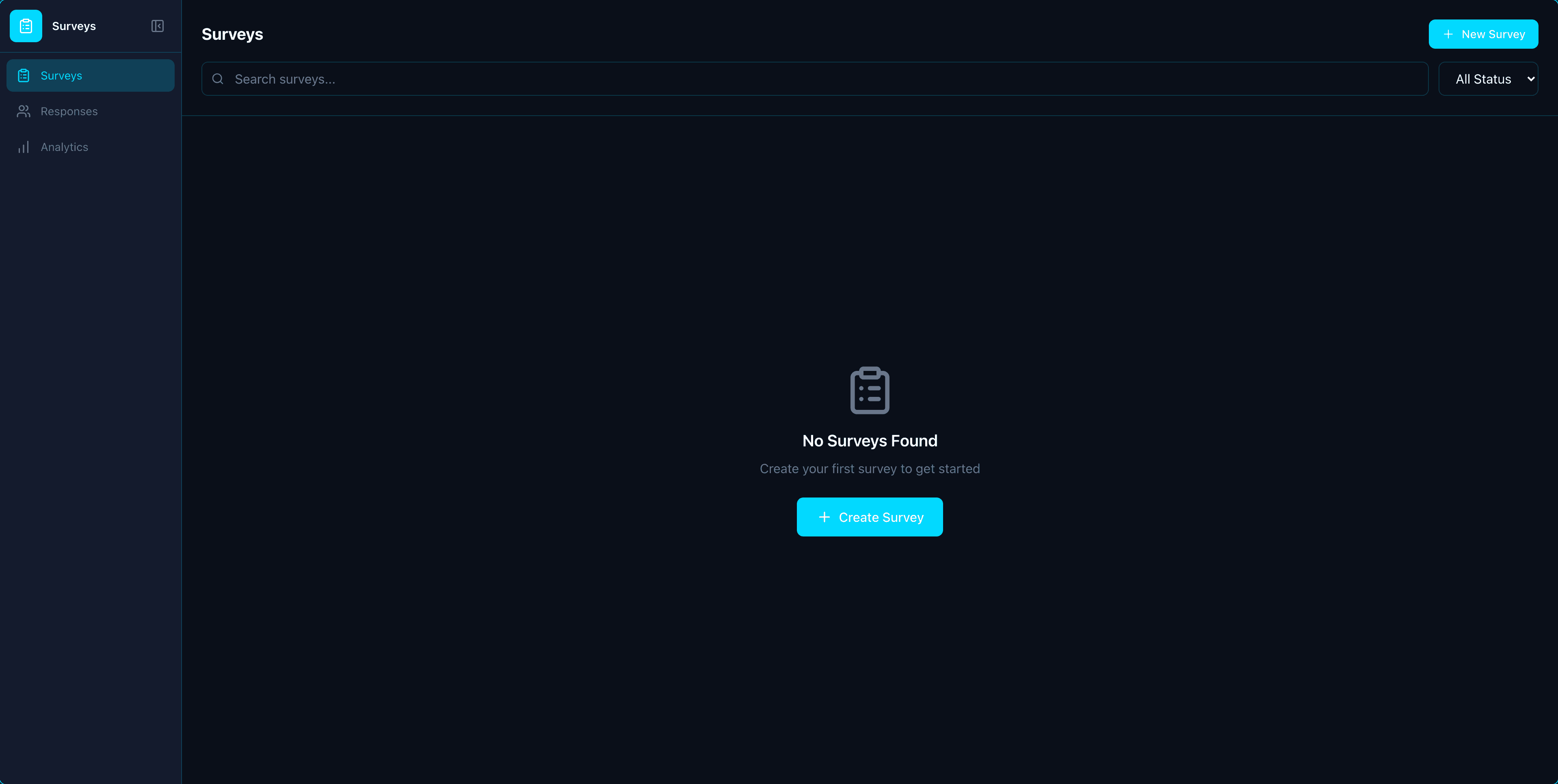 Surveys app screenshot