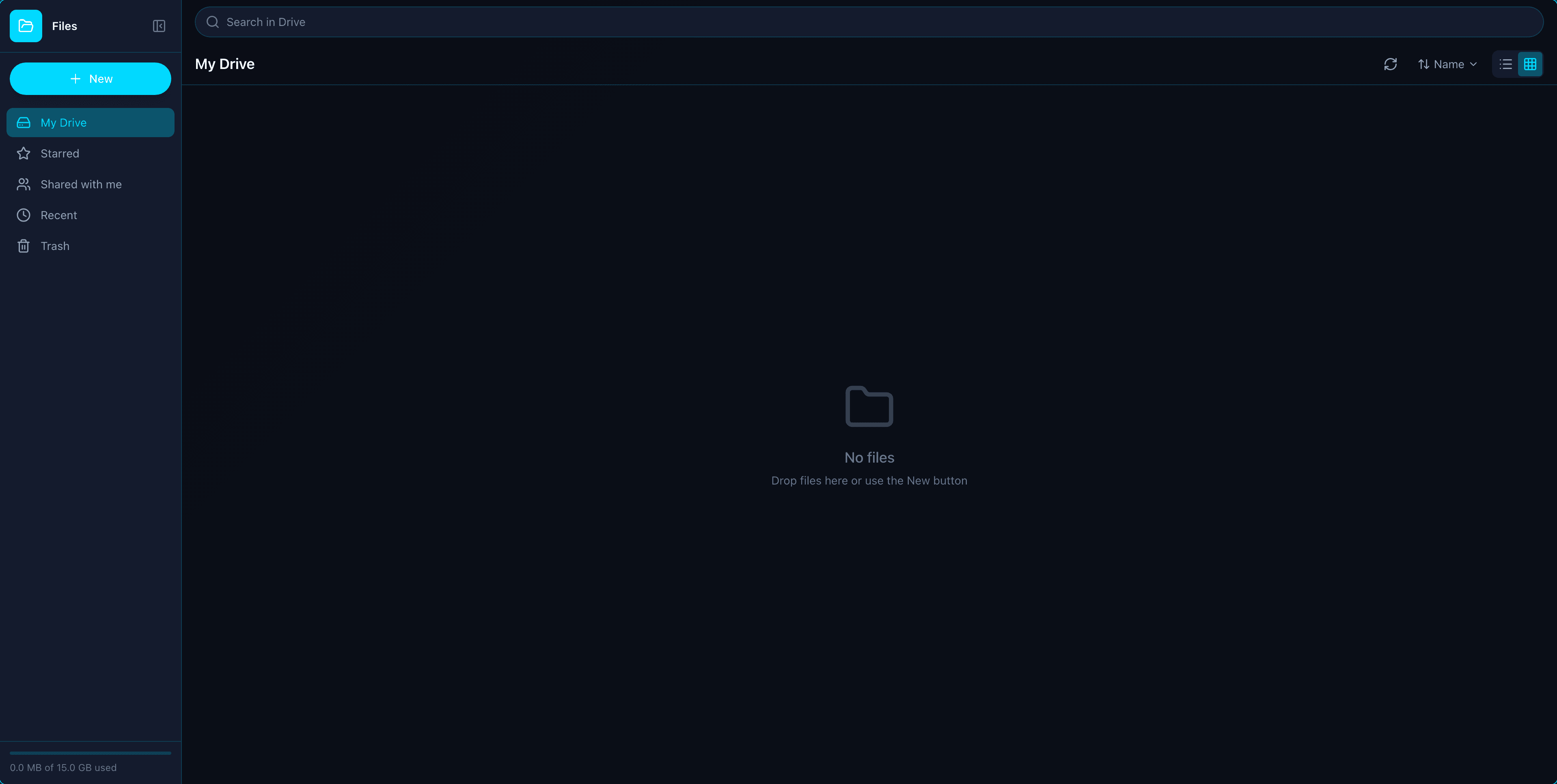 Files app interface